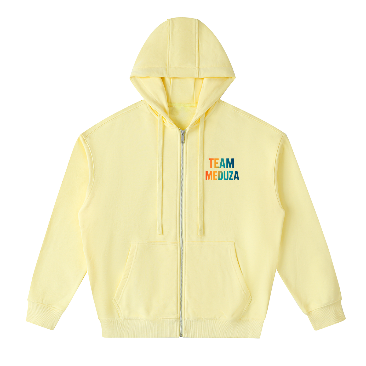 Drop-Shoulder Zip Up Hoodie