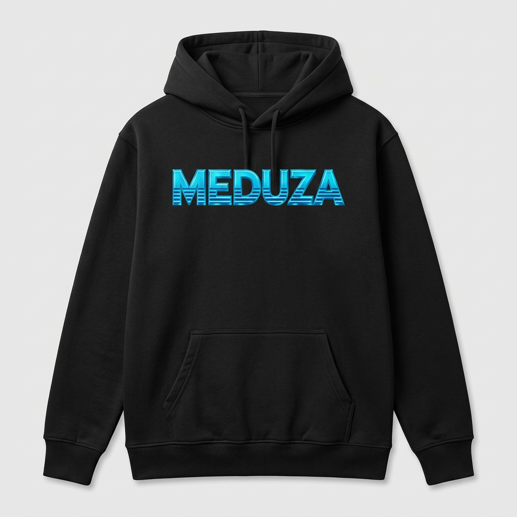 Cyan Current hoodie product mockup